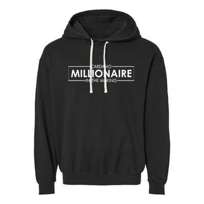 Cardano Millionaire Ada Token Bullrun Blockchain Coin Cute Gift Garment-Dyed Fleece Hoodie