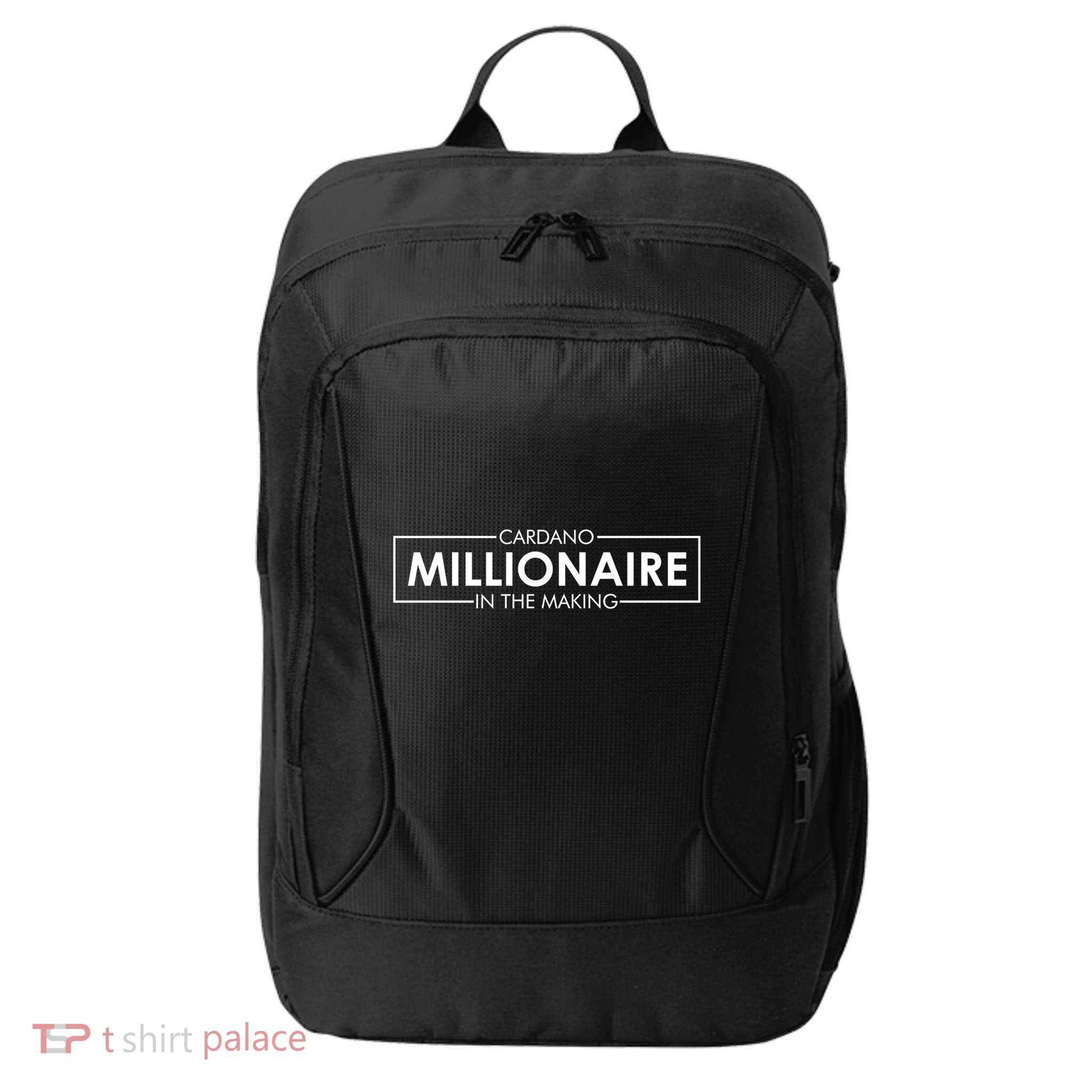 Cardano Millionaire Ada Token Bullrun Blockchain Coin Cute Gift City Backpack