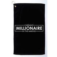 Cardano Millionaire Ada Token Bullrun Blockchain Coin Cute Gift Golf Towel