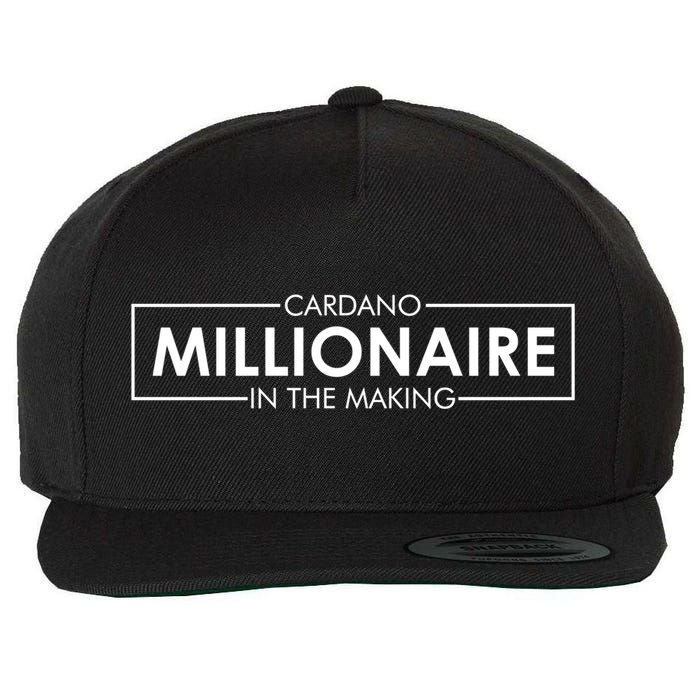 Cardano Millionaire Ada Token Bullrun Blockchain Coin Cute Gift Wool Snapback Cap