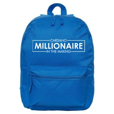 Cardano Millionaire Ada Token Bullrun Blockchain Coin Cute Gift 16 in Basic Backpack