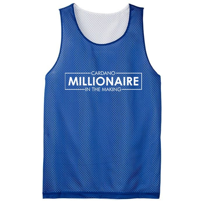 Cardano Millionaire Ada Token Bullrun Blockchain Coin Cute Gift Mesh Reversible Basketball Jersey Tank