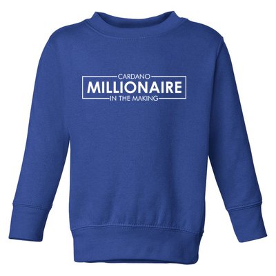 Cardano Millionaire Ada Token Bullrun Blockchain Coin Cute Gift Toddler Sweatshirt