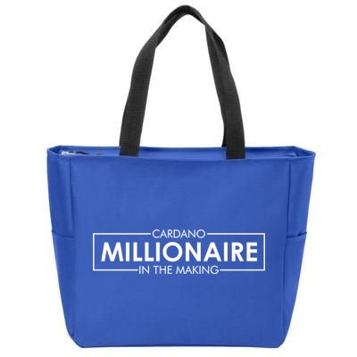 Cardano Millionaire Ada Token Bullrun Blockchain Coin Cute Gift Zip Tote Bag