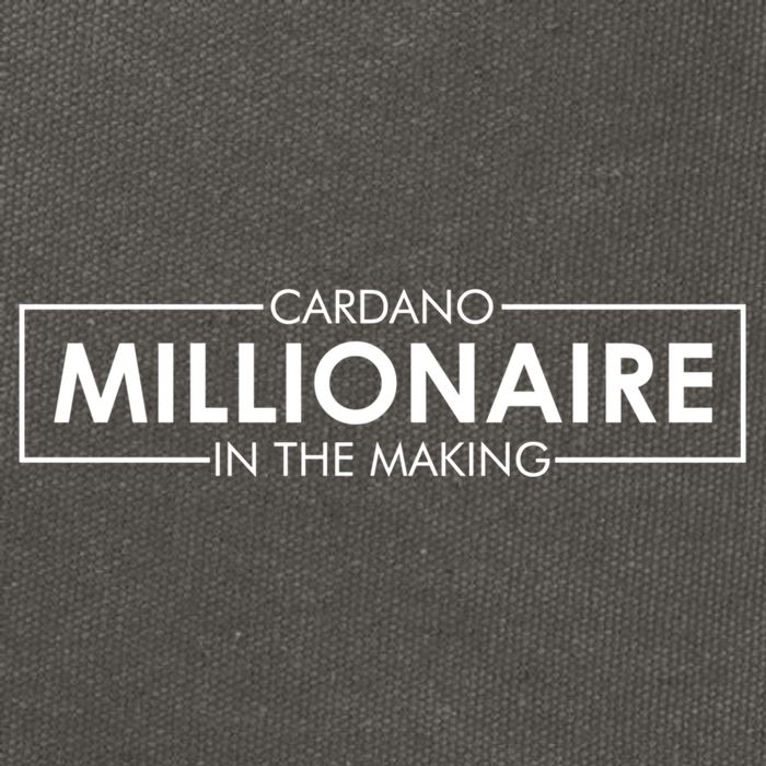 Cardano Millionaire Ada Token Bullrun Blockchain Coin Cute Gift Cotton Canvas Backpack