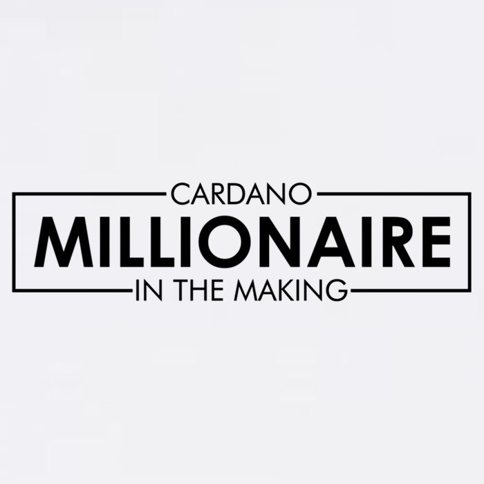 Cardano Millionaire Ada Token Bullrun Blockchain Coin Cute Gift Garment-Dyed Sweatshirt