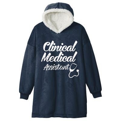 Clinical Medical Assistant Healthcare Technical Nurse Gift Hooded Wearable Blanket