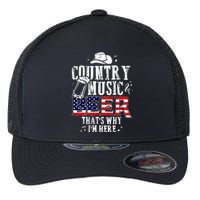 Country Music And Beer Thats Why Im Here Flexfit Unipanel Trucker Cap