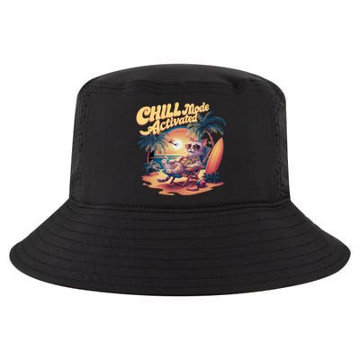 Chill Mode Activated Funny Cat Vacay Vibes Only Meow Kitty Gift Cool Comfort Performance Bucket Hat