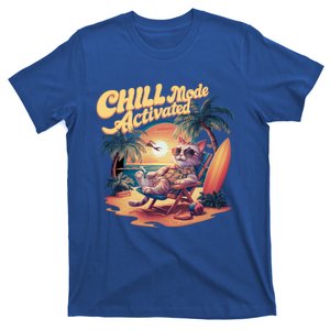 Chill Mode Activated Funny Cat Vacay Vibes Only Meow Kitty Gift T-Shirt