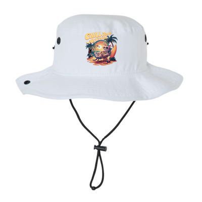 Chill Mode Activated Funny Cat Vacay Vibes Only Meow Kitty Gift Legacy Cool Fit Booney Bucket Hat