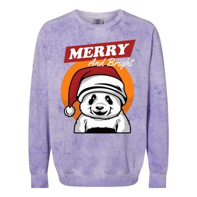 Christmas Merry And Bright Colorblast Crewneck Sweatshirt