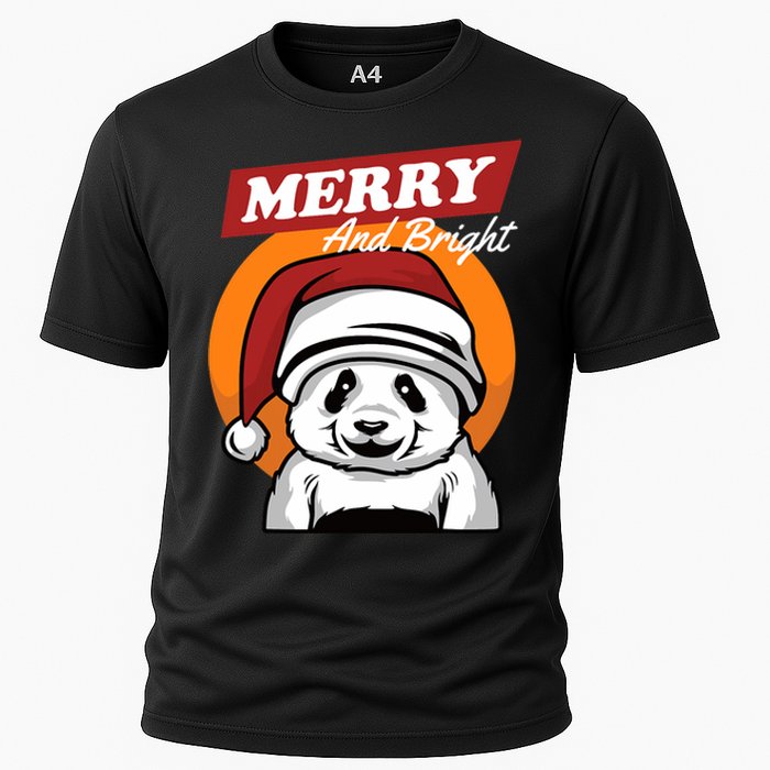 Christmas Merry And Bright Cooling Performance Crew T-Shirt