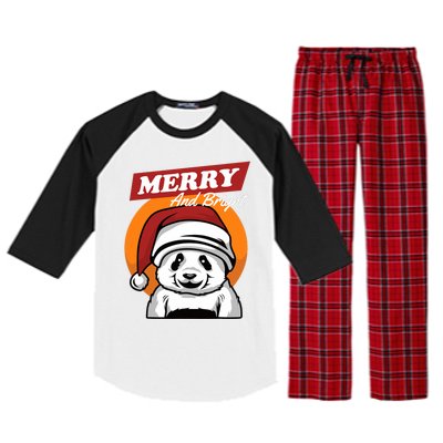 Christmas Merry And Bright Raglan Sleeve Pajama Set