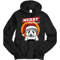 Christmas Merry And Bright Tie Dye Hoodie