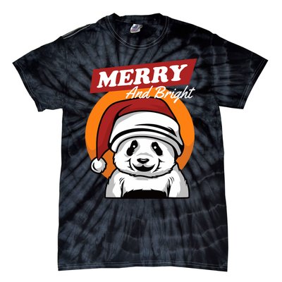 Christmas Merry And Bright Tie-Dye T-Shirt