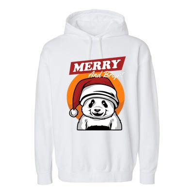 Christmas Merry And Bright Garment-Dyed Fleece Hoodie