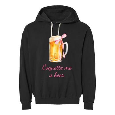 Coquette Me A Beer Garment-Dyed Fleece Hoodie