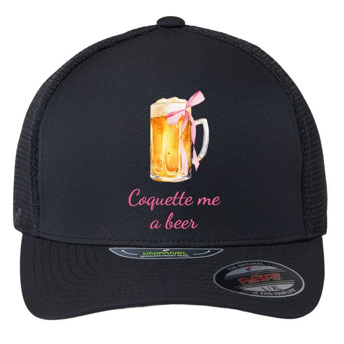 Coquette Me A Beer Flexfit Unipanel Trucker Cap