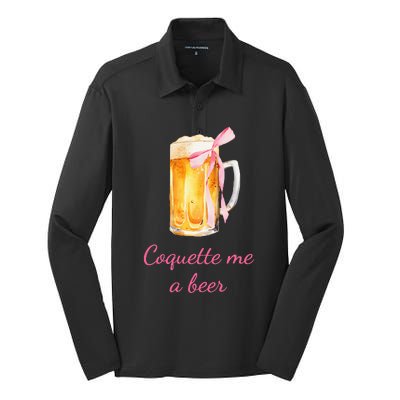 Coquette Me A Beer Silk Touch Performance Long Sleeve Polo