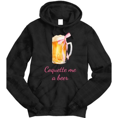 Coquette Me A Beer Tie Dye Hoodie