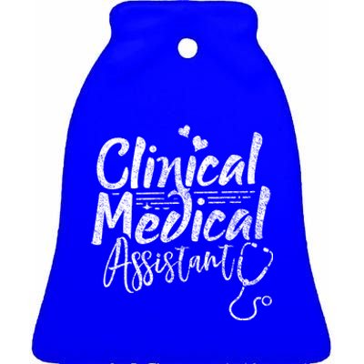 Clinical Medical Assistant Healthcare Technical Nurse Gift Ceramic Bell Ornament