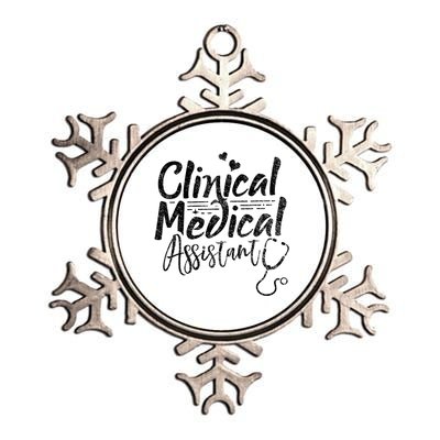 Clinical Medical Assistant Healthcare Technical Nurse Gift Metallic Star Ornament