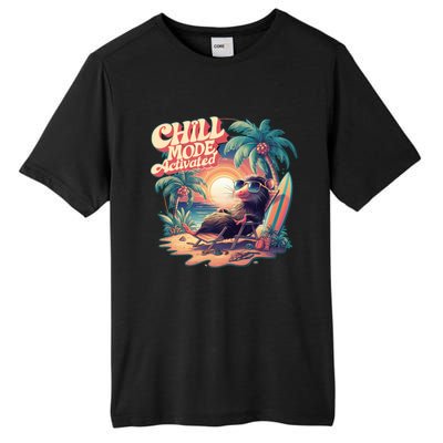 Chill Mode Activated Funny Possum Eat Trash Vacay Vibe Gift Tall Fusion ChromaSoft Performance T-Shirt