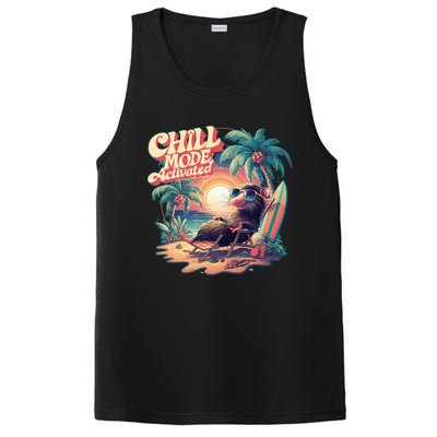 Chill Mode Activated Funny Possum Eat Trash Vacay Vibe Gift PosiCharge Competitor Tank