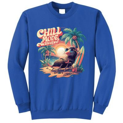 Chill Mode Activated Funny Possum Eat Trash Vacay Vibe Gift Tall Sweatshirt