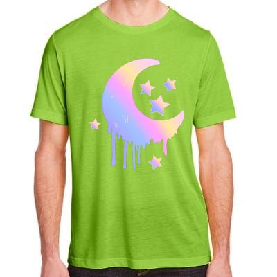 Colorful Moon And Stars Space Adult ChromaSoft Performance T-Shirt