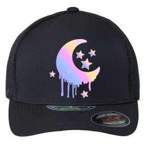 Colorful Moon And Stars Space Flexfit Unipanel Trucker Cap