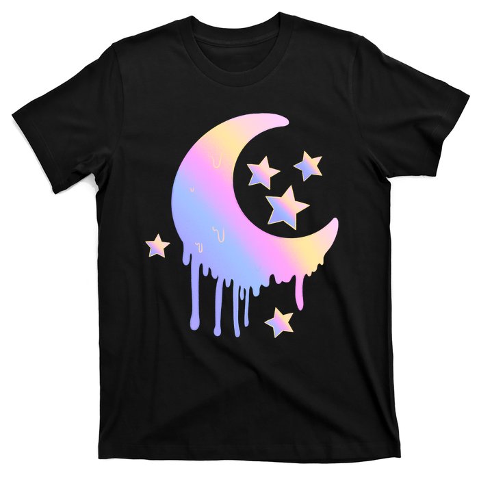 Colorful Moon And Stars Space T-Shirt