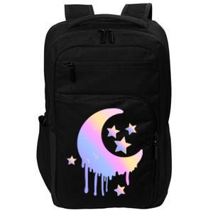 Colorful Moon And Stars Space Impact Tech Backpack