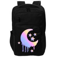 Colorful Moon And Stars Space Impact Tech Backpack