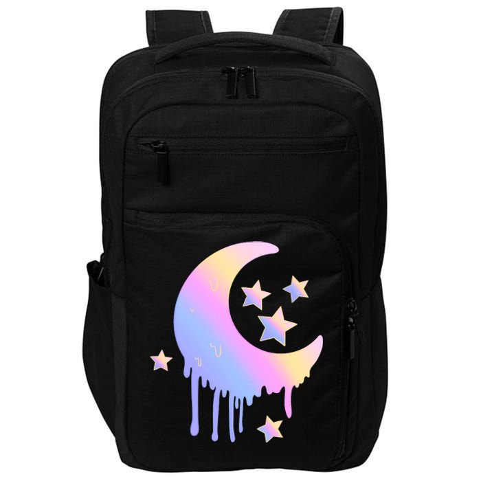 Colorful Moon And Stars Space Impact Tech Backpack