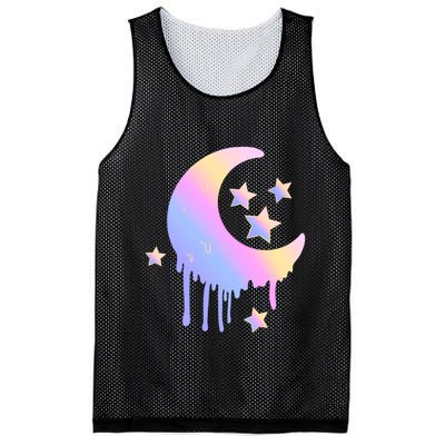 Colorful Moon And Stars Space Mesh Reversible Basketball Jersey Tank