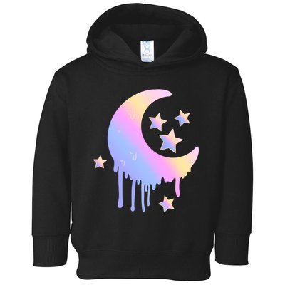 Colorful Moon And Stars Space Toddler Hoodie