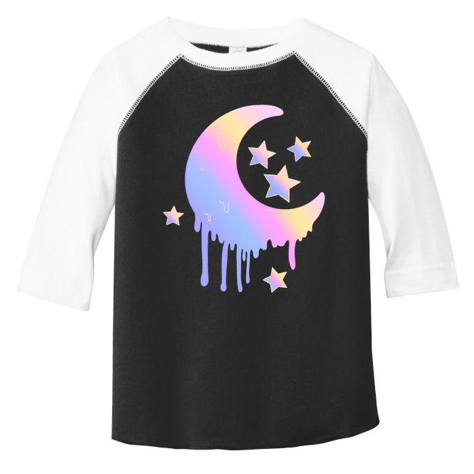 Colorful Moon And Stars Space Toddler Fine Jersey T-Shirt