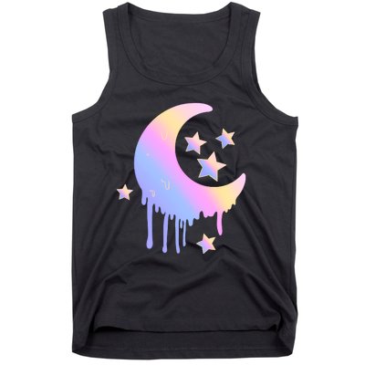 Colorful Moon And Stars Space Tank Top