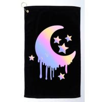 Colorful Moon And Stars Space Golf Towel
