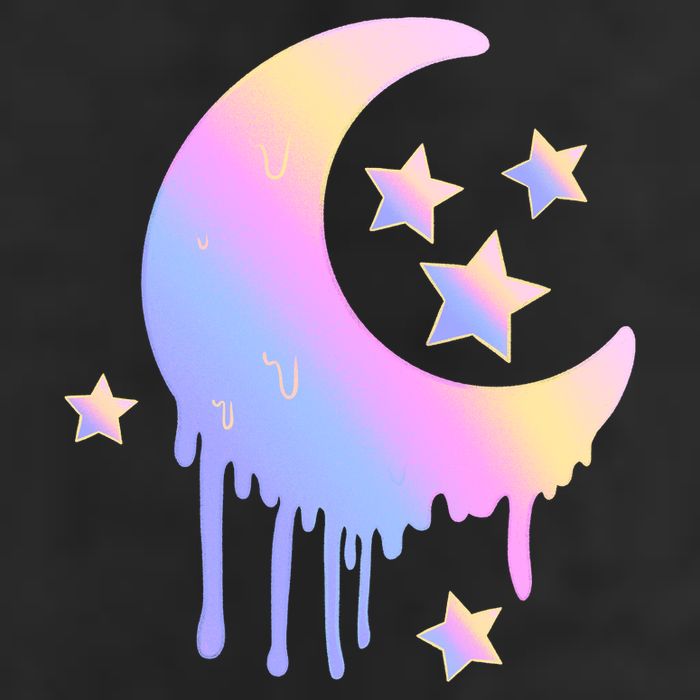 Colorful Moon And Stars Space Golf Towel