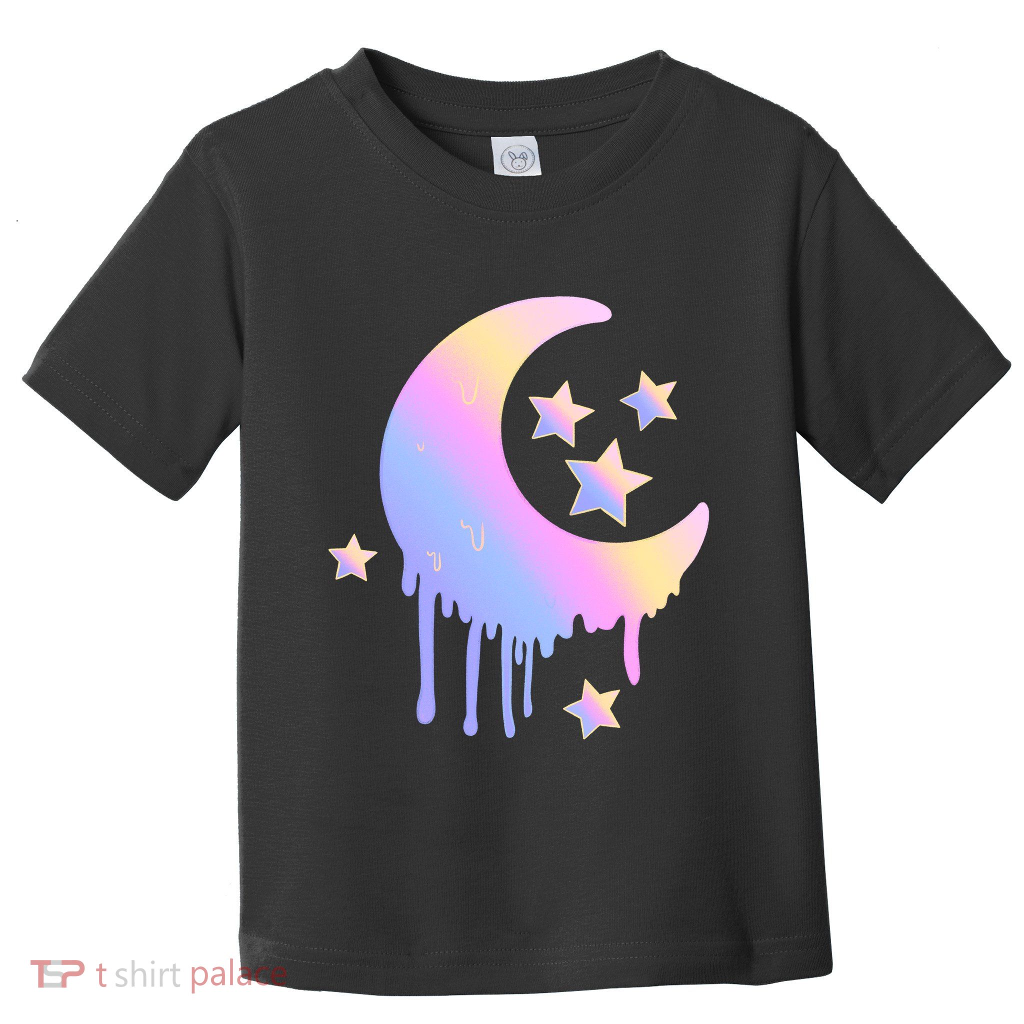 Colorful Moon And Stars Space Toddler T-Shirt