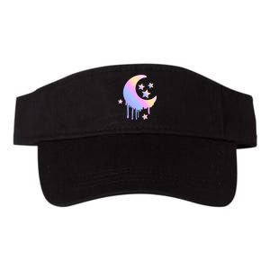 Colorful Moon And Stars Space Valucap Bio-Washed Visor