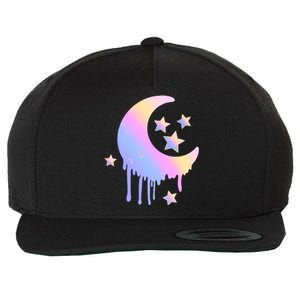 Colorful Moon And Stars Space Wool Snapback Cap