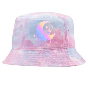 Colorful Moon And Stars Space Tie-Dyed Bucket Hat