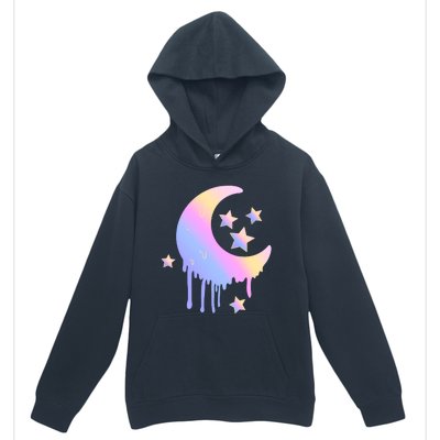 Colorful Moon And Stars Space Urban Pullover Hoodie