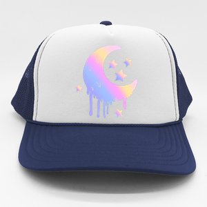 Colorful Moon And Stars Space Trucker Hat