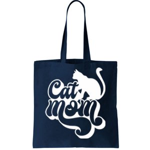 Cat Mom And Sitting Cat Tote Bag