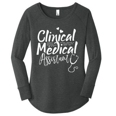 Clinical Medical Assistant Healthcare Technical Nurse Women's Perfect Tri Tunic Long Sleeve Shirt